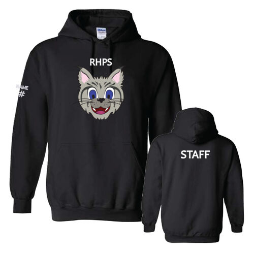 Gildan Unisex Big Bobcat Staff Printed Hoodie Thumbnail