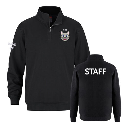 Flux Unisex Small Bobcat Staff Printed 1/4 Zip Thumbnail